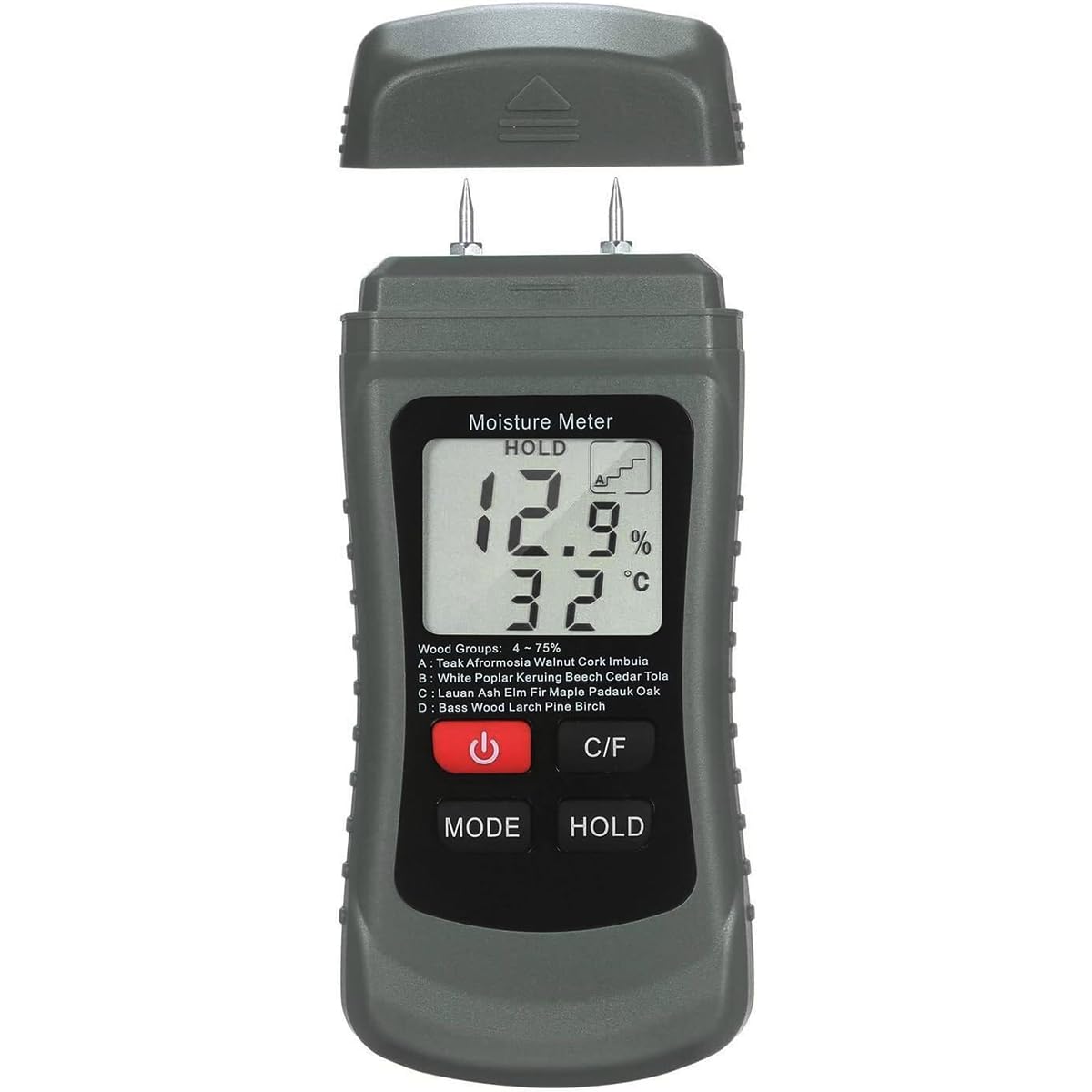 Serplex Wood Moisture Meter For Firewood, Two-Pin Moisture Meter LCD Digital Moisture Meter For Lumber, Firewood Moisture Meter For Woodworking, Wood Humidity Meter, Battery Operated (NOT Included) Serplex Wood Moisture Meter For Firewood, Two-Pin Moisture Meter LCD Digital Moisture Meter For Lumber, Firewood Moisture Meter For Woodworking, Wood Humidity Meter, Battery Operated (NOT Included)
